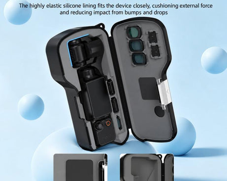 For DJI Osmo Pocket 4 / 3 BRDRC Lens Screen Drop-resistant Storage Protective Case