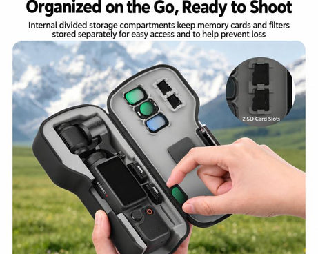 For DJI Osmo Pocket 4 / 3 BRDRC Lens Screen Drop-resistant Storage Protective Case