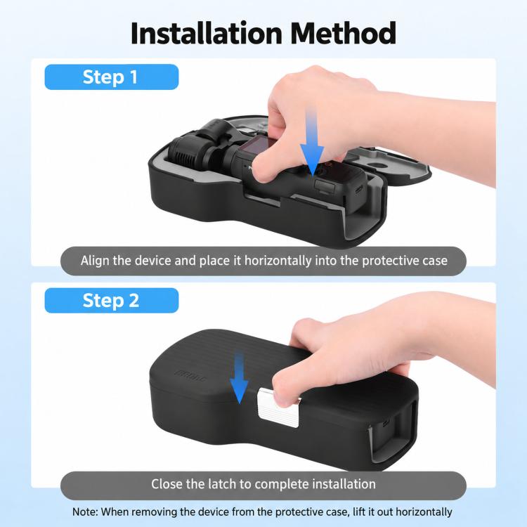For DJI Osmo Pocket 4 / 3 BRDRC Lens Screen Drop-resistant Storage Protective Case