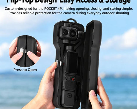 For DJI Osmo Pocket 4P BRDRC Screen Lens Protective Case Filter Storage Box