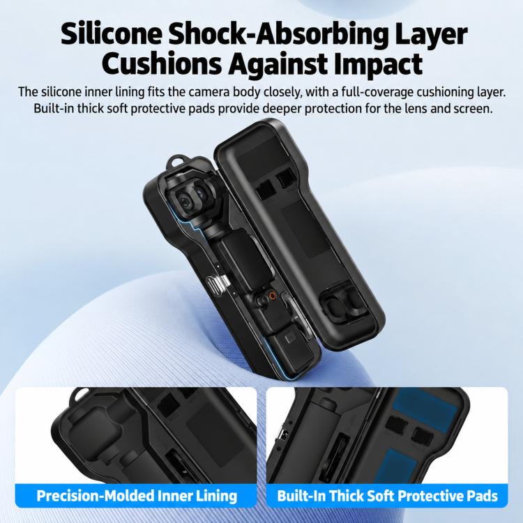For DJI Osmo Pocket 4P BRDRC Screen Lens Protective Case Filter Storage Box