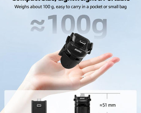 For DJI Osmo Pocket 4P / 4 / 3 BRDRC Foldable Magnetic Quick-Release Charging Tripod