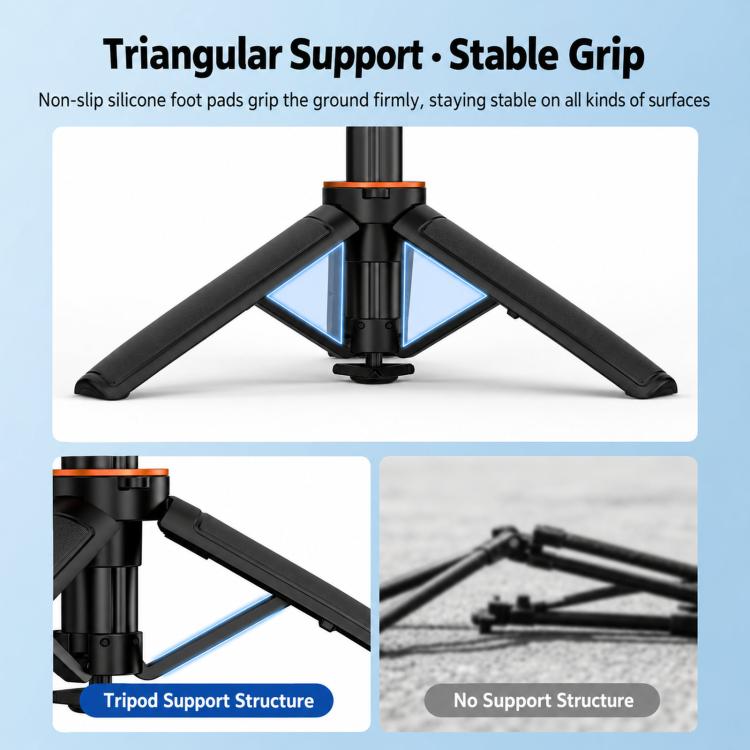 Flymile One-Touch Pop-Out Tripod Selfie Stick Extension Pole For DJI, Insta360, GoPro, And Other Action Cameras