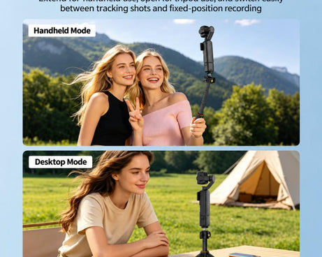 Flymile One-Touch Pop-Out Tripod Selfie Stick Extension Pole For DJI, Insta360, GoPro, And Other Action Cameras