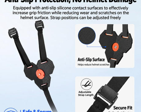 BRDRC Motorcycle Quick-Release Helmet Chin Mount For Insta360 Ace Pro 2 / X6 / X5 / X4 Air