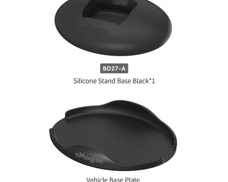 For DJI Osmo Pocket 4P/4/3 aMagisn Car Silicone Stand Base Anti-Slip Dashboard Mount Holder, BD27 Black, BD27 Pink, BD27 Purple