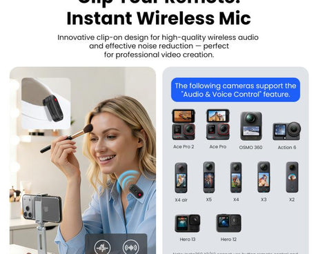 AMagisn AM61 Action Camera Voice Remote For Insta360 / GoPro HERO / DJI Series Cameras & Phones, AM61 Voice Remote