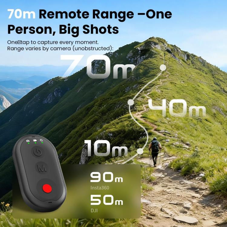 AMagisn AM61 Action Camera Voice Remote For Insta360 / GoPro HERO / DJI Series Cameras & Phones, AM61 Voice Remote
