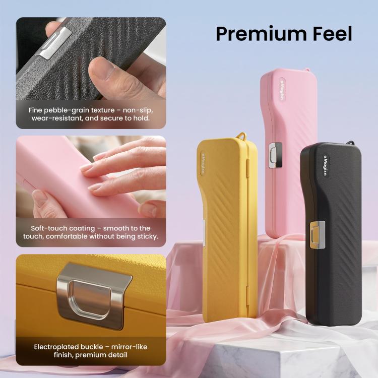 For DJI Osmo Pocket 4/3 aMagisn Extended Hard Carrying Case All-in-One Protective Storage Box, Extended Yellow, Extended Pink