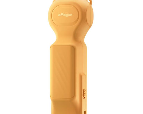 For DJI Osmo Pocket 4/3 aMagisn Mini Hard Shell Protective Case Double-Sided Gimbal & Screen Protector, Mini Black, Mini Yellow, Mini Pink