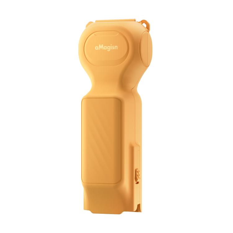 For DJI Osmo Pocket 4/3 aMagisn Mini Hard Shell Protective Case Double-Sided Gimbal & Screen Protector, Mini Black, Mini Yellow, Mini Pink