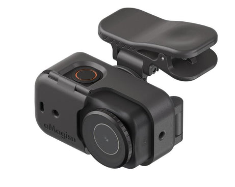 aMagisn Multi-function Alligator Clip Mount 360-degree Rotating Backpack Strap Hat Visor Clamp Case, For Insta360 GO Ultra, For DJI Osmo Nano