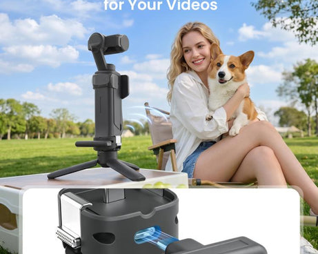 For Insta360 Luna Ultra aMagisn Dual-Interface Quick Release Adapter Mount, Standard Version Black, Standard Version White, Charging Version Black, Charging Version White