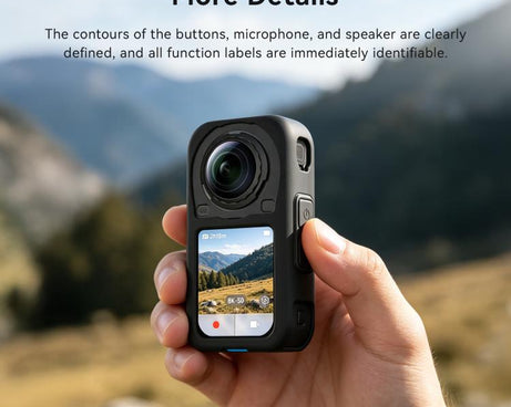 For Insta360 X6 Soft Anti-Scratch Rubber Cover Sleeve, aMagisn Body Case, aMagisn Lens Cap