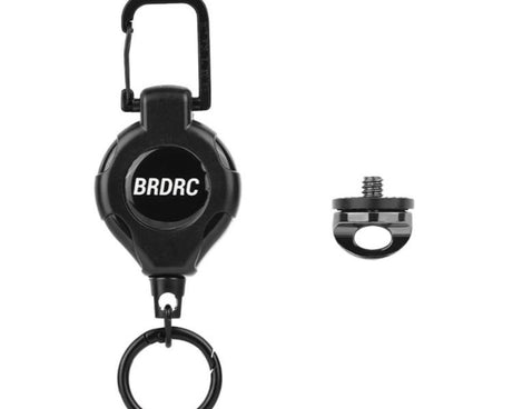 For DJI Pocket 4P / Insta360 X6 BRDRC Retractable Spring-Loaded Backpack Clip