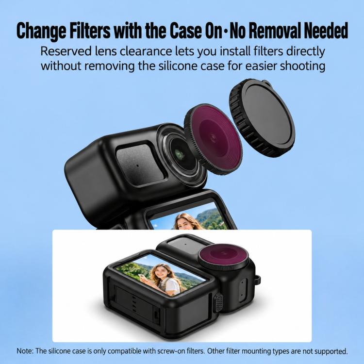 For DJI Osmo Nano Flymile Lens Battery Compartment Silicone Dust-Proof Cover