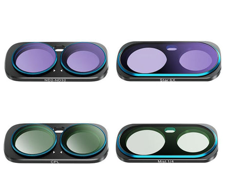 For Insta360 Luna Ultra AMagisn Magnetic Lens Filter, Wide-Angle Lens, Mist 1/4+Cool Night, VND-CPL+Mist 1/4+VND2-32, VND-CPL+Mist 1/4+VND2-32+Star, VND-CPL+Mist 1/4+VND2-32+Night