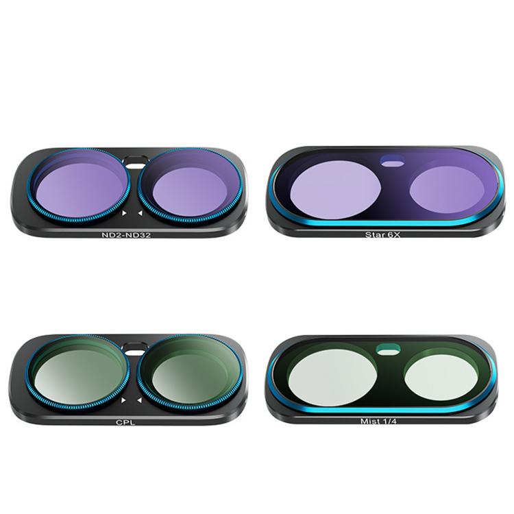 For Insta360 Luna Ultra AMagisn Magnetic Lens Filter, Wide-Angle Lens, Mist 1/4+Cool Night, VND-CPL+Mist 1/4+VND2-32, VND-CPL+Mist 1/4+VND2-32+Star, VND-CPL+Mist 1/4+VND2-32+Night