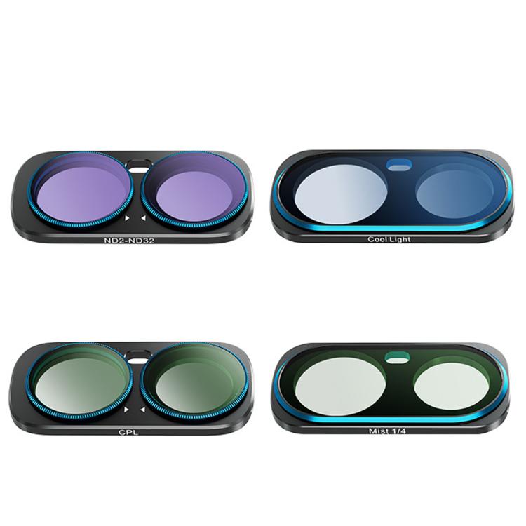 For Insta360 Luna Ultra AMagisn Magnetic Lens Filter, Wide-Angle Lens, Mist 1/4+Cool Night, VND-CPL+Mist 1/4+VND2-32, VND-CPL+Mist 1/4+VND2-32+Star, VND-CPL+Mist 1/4+VND2-32+Night