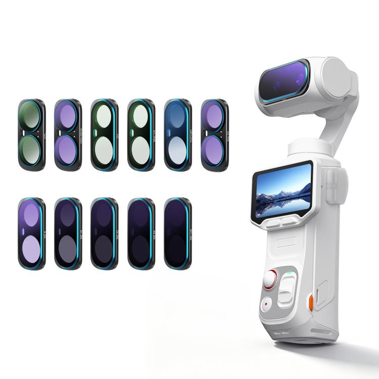 For Insta360 Luna Ultra AMagisn Magnetic Lens Filter, Wide-Angle Lens, Mist 1/4+Cool Night, VND-CPL+Mist 1/4+VND2-32, VND-CPL+Mist 1/4+VND2-32+Star, VND-CPL+Mist 1/4+VND2-32+Night