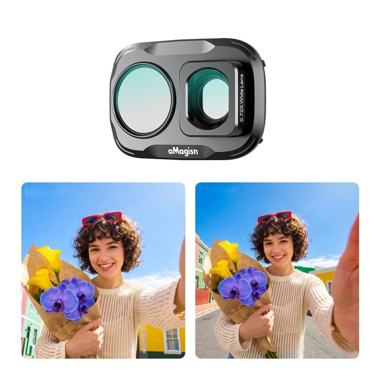 For DJI Osmo Pocket 4P aMagisn Magnetic Lens Filter, Wide-Angle Lens, Mist 1/4+Cool Night, VND-CPL+Mist 1/4+VND2-32, VND-CPL+Mist 1/4+VND2-32+Star, VND-CPL+Mist 1/4+VND2-32+Cool Night