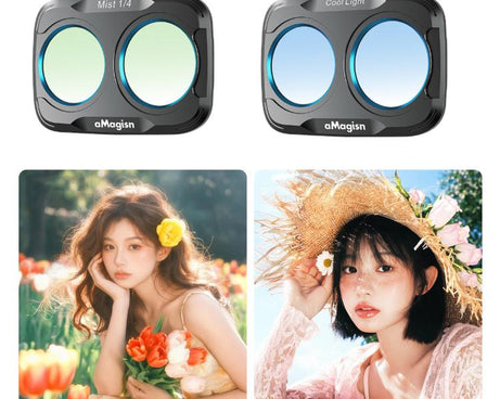 For DJI Osmo Pocket 4P aMagisn Magnetic Lens Filter, Wide-Angle Lens, Mist 1/4+Cool Night, VND-CPL+Mist 1/4+VND2-32, VND-CPL+Mist 1/4+VND2-32+Star, VND-CPL+Mist 1/4+VND2-32+Cool Night
