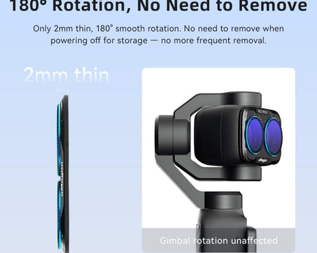 For DJI Osmo Pocket 4P aMagisn Magnetic Lens Filter, Wide-Angle Lens, Mist 1/4+Cool Night, VND-CPL+Mist 1/4+VND2-32, VND-CPL+Mist 1/4+VND2-32+Star, VND-CPL+Mist 1/4+VND2-32+Cool Night