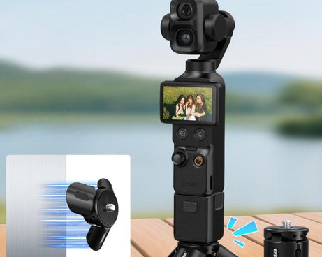 For DJI Pocket 4P / Insta360 X6 BRDRC Magnetic Tripod Mount Base