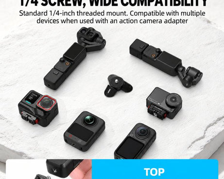 For DJI Pocket 4P / Insta360 X6 BRDRC Magnetic Tripod Mount Base