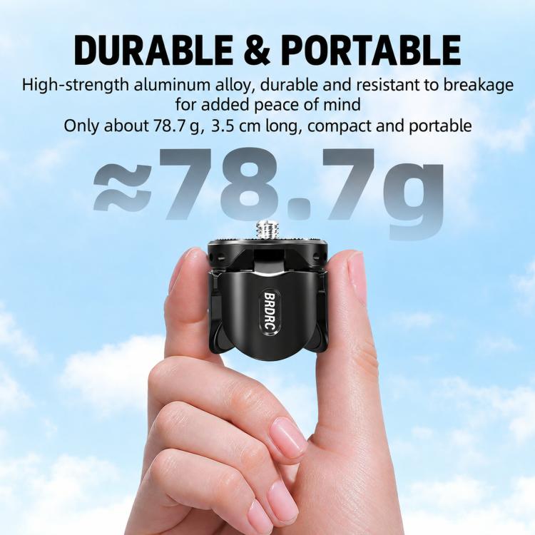 For DJI Pocket 4P / Insta360 X6 BRDRC Magnetic Tripod Mount Base