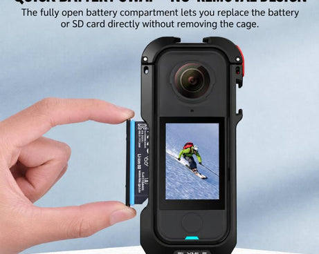For Insta360 X4 Air Flymile Action Camera Protective Expansion Cage
