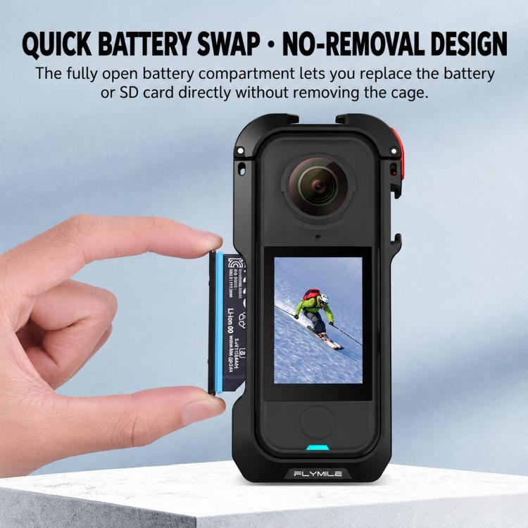 For Insta360 X4 Air Flymile Action Camera Protective Expansion Cage