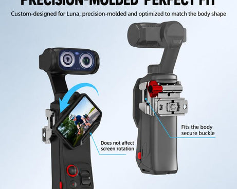 For Insta360 Luna Pro BRDRC Expansion Frame With Cold Shoe Mount