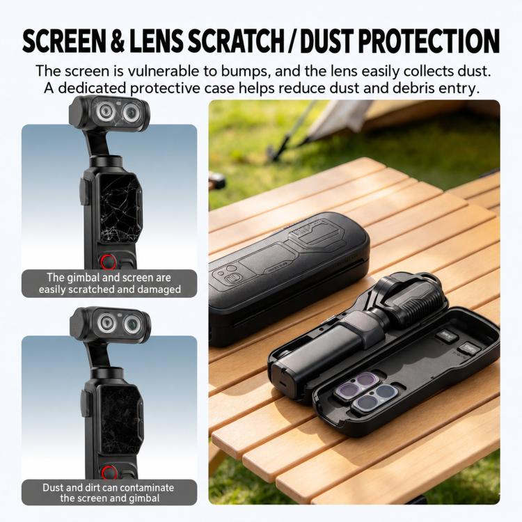 For Insta360 Luna Ultra BRDRC Screen Protection Filter Storage Case