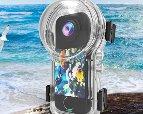 For Insta360 X4 Air Invisible Dive Case 60m/197ft Waterproof Underwater Housing with Magnetic Quick Release Mount