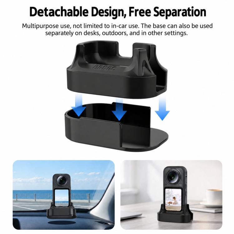 For Insta360 X6 BRDRC Camera Silicone Mounting Base