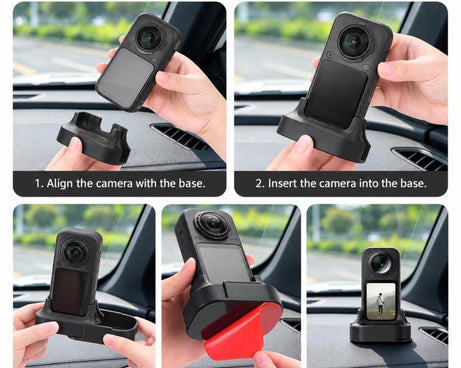 For Insta360 X6 BRDRC Camera Silicone Mounting Base