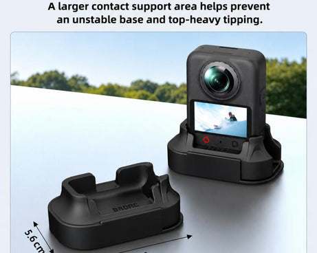 BRDRC Car Split-Design Base Adhesive Anti-Slip Mount for DJI Osmo 360 I / II
