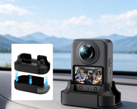 BRDRC Car Split-Design Base Adhesive Anti-Slip Mount for DJI Osmo 360 I / II