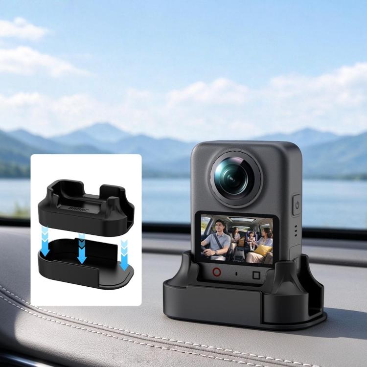 BRDRC Car Split-Design Base Adhesive Anti-Slip Mount for DJI Osmo 360 I / II