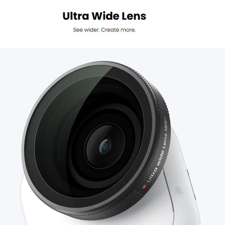 For Insta360 GO Ultra Original Ultra Wide Lens, Ultra Wide Lens