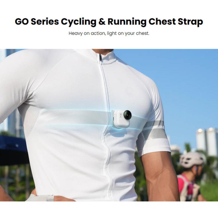 For Insta360 GO 3 / 3S / Ultra Original Cycling & Running Chest Strap, Chest Strap
