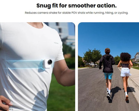 For Insta360 GO 3 / 3S / Ultra Original Cycling & Running Chest Strap, Chest Strap
