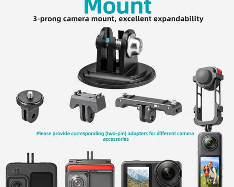 Universal Bike Camera Mount for GoPro HERO / DJI / Insta360 - Stem Cap Action Camera Holder & Cycling Computer Bracket, Style A, Style B, Kit 1