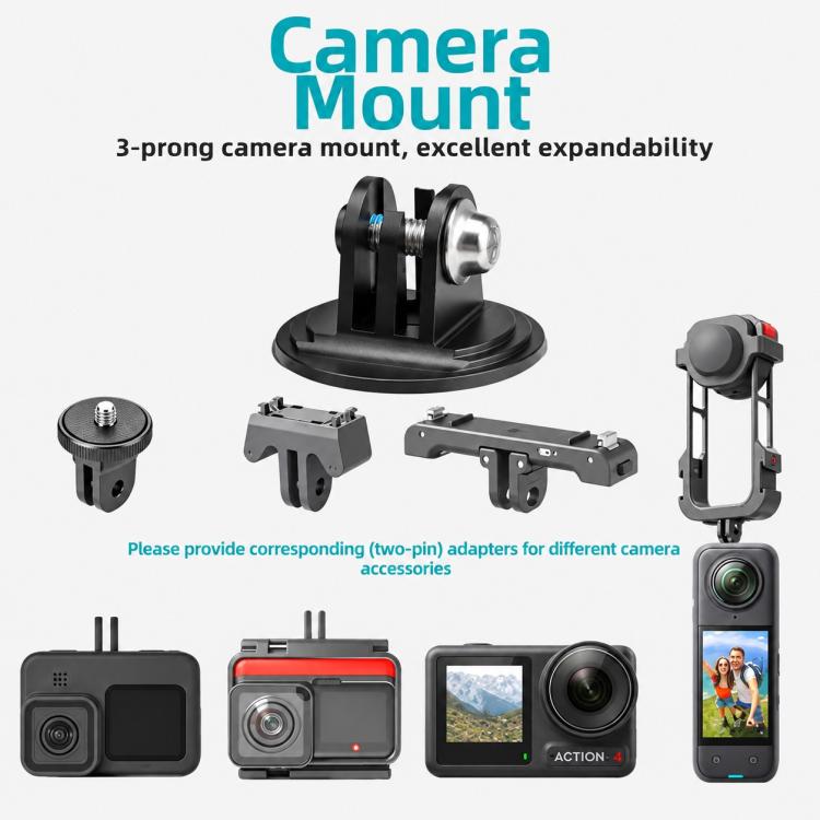 Universal Bike Camera Mount for GoPro HERO / DJI / Insta360 - Stem Cap Action Camera Holder & Cycling Computer Bracket, Style A, Style B, Kit 1