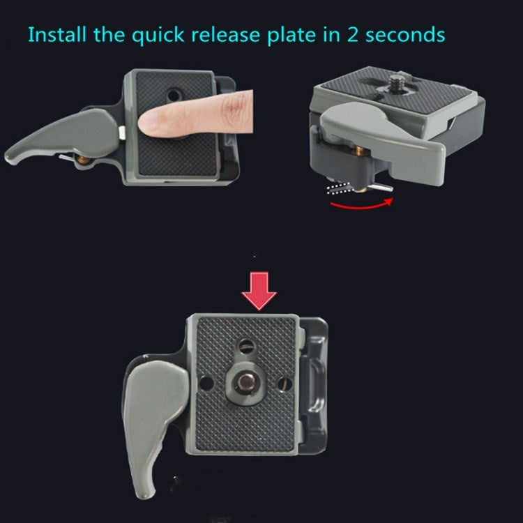 BEXIN Tripod Head Quick Release Plate Holder For Manfrotto 200PL-14