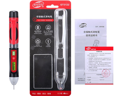 BENETECH GT3122 Non-contact Tester Pen Meter Digital AC/DC Voltage Detectors, BENETECH GT3122