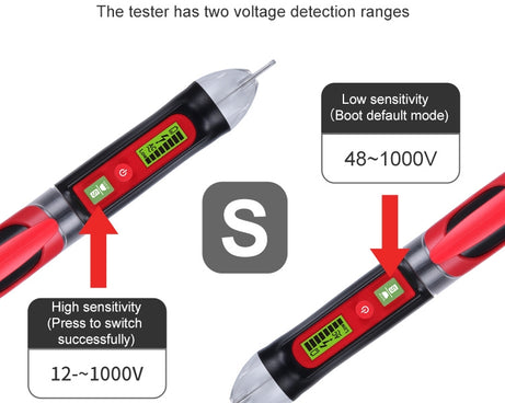 BENETECH GT3122 Non-contact Tester Pen Meter Digital AC/DC Voltage Detectors, BENETECH GT3122