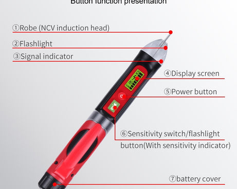 BENETECH GT3122 Non-contact Tester Pen Meter Digital AC/DC Voltage Detectors, BENETECH GT3122