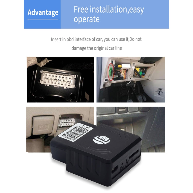 TK306 2G OBD II Realtime Car Truck Vehicle Tracking GSM GPRS GPS Tracker, Support AGPS, TK306